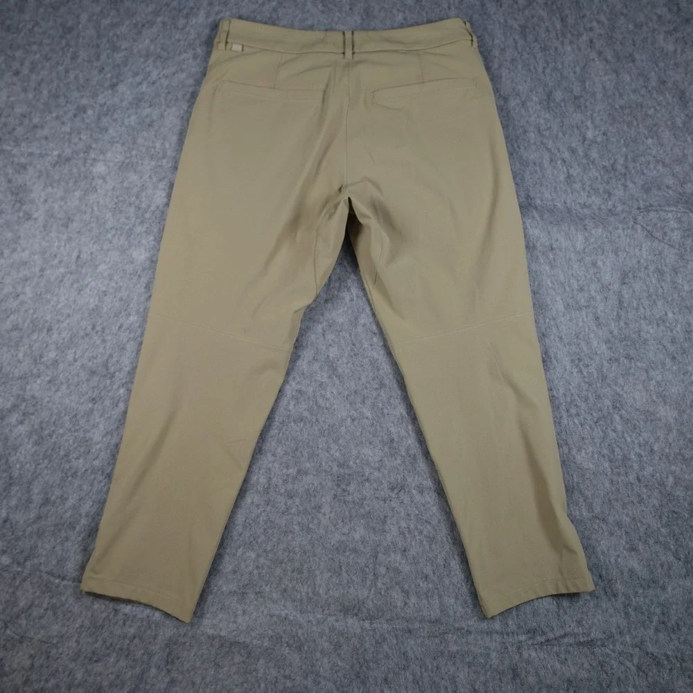 Lululemon Pant Mens 30x24 Tan Commission Slim Fit Chino‎ Khaki Brown Golf Work